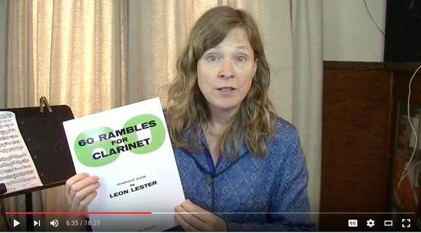 You Tube Video featuring Michelle's Clarinet Music Recommendations