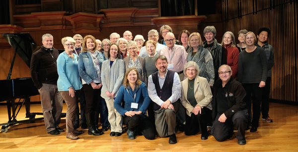 Photo of the Clarinet Mentors group at the Backun International Clarinet Competition in Nashville