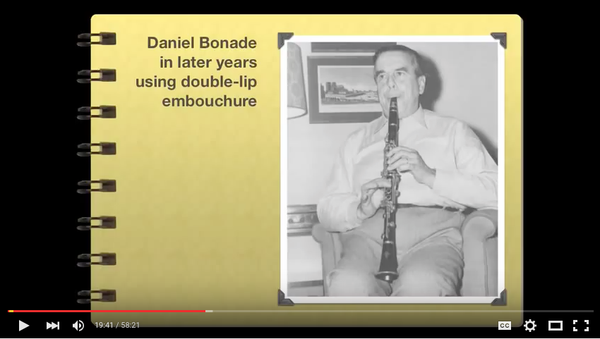 Link to YouTube video about Daniel Bonade