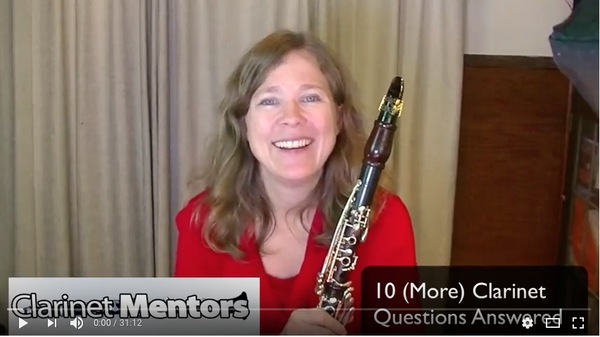 Link to a YouTube video with 10 (more) clarinet questions answered 