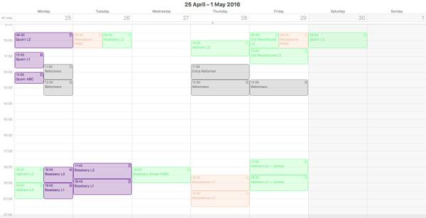 Click to see Calendar
