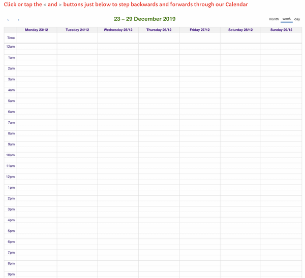 Click to see Calendar