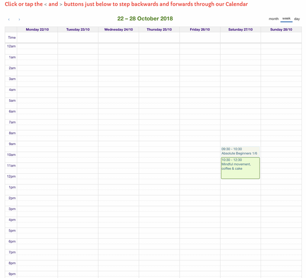 Click to see Calendar
