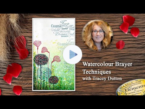 Watercolour Brayer Techniques with Tracey Dutton - A Lavinia Stamps Tutorial