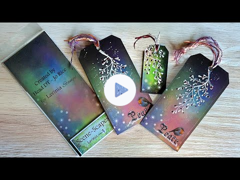 Scene-Scape Festive Tags by Jo Rice - A Lavinia Stamps Tutorial