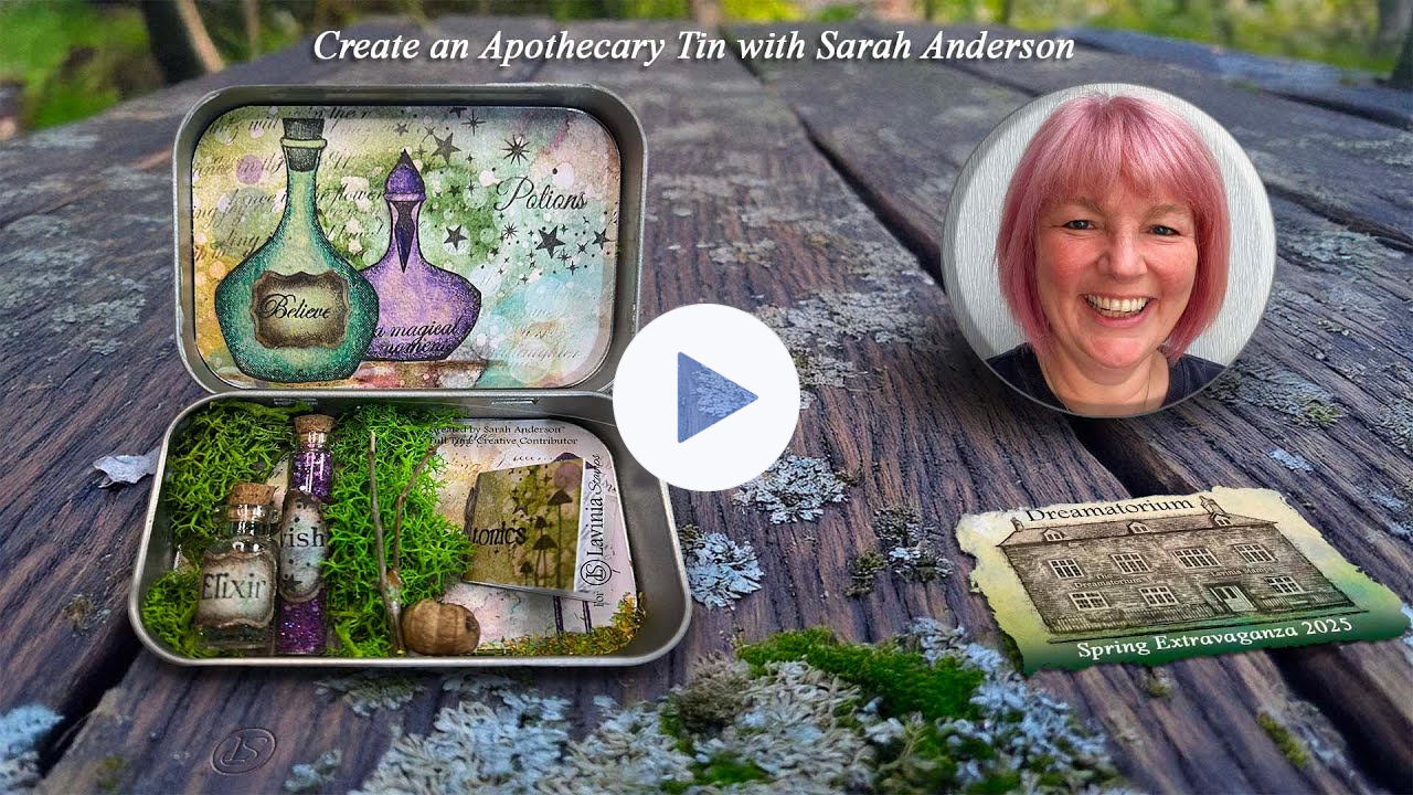 Decorate an Apothecary Tin with Sarah Anderson - A Lavinia Stamps Tutorial