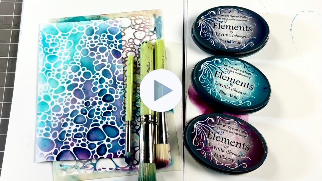 QC: The best way to use your stencil and 3 brushes 😍