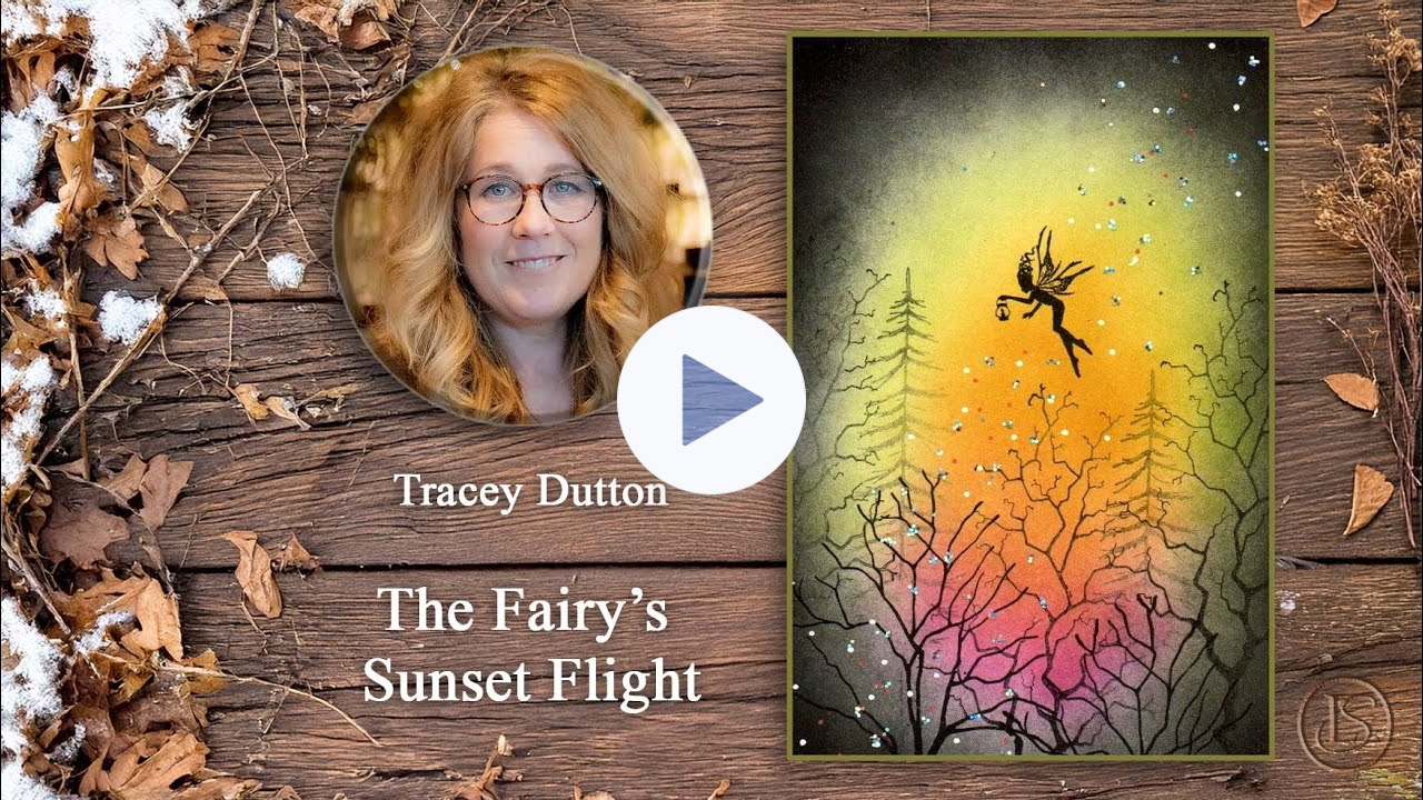 The Fairy's Sunset Flight with Tracey Dutton - A Lavinia Stamps Tutorial
