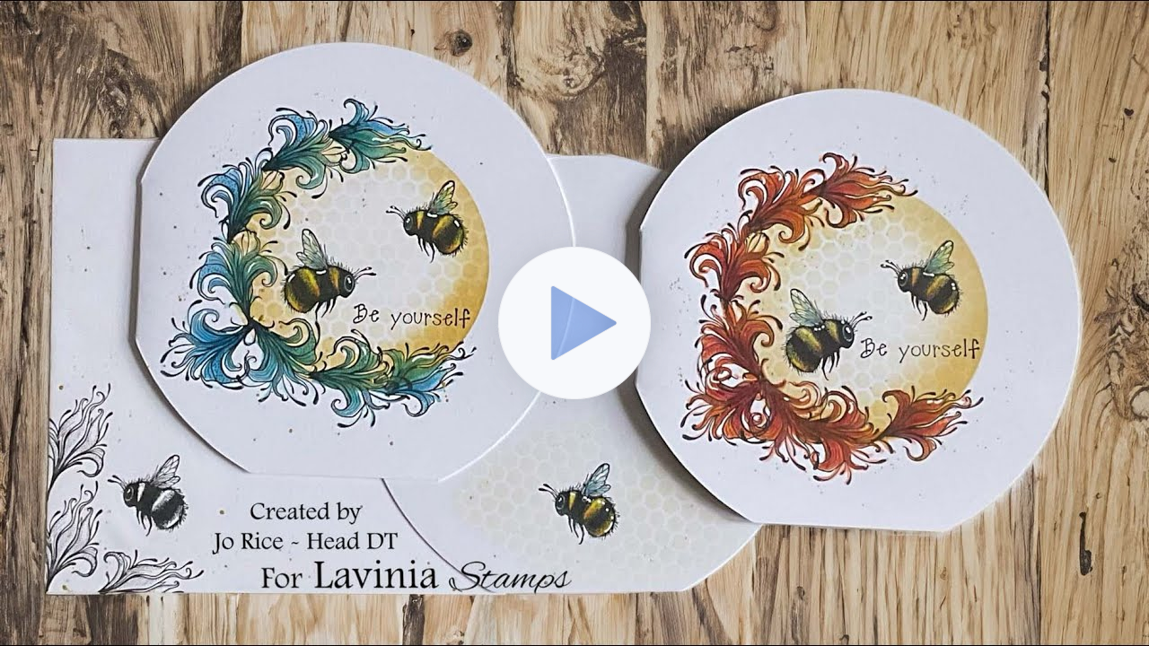 Bumble & Hum Love the Divine Flowers by Jo Rice - A Lavinia Stamps Tutorial