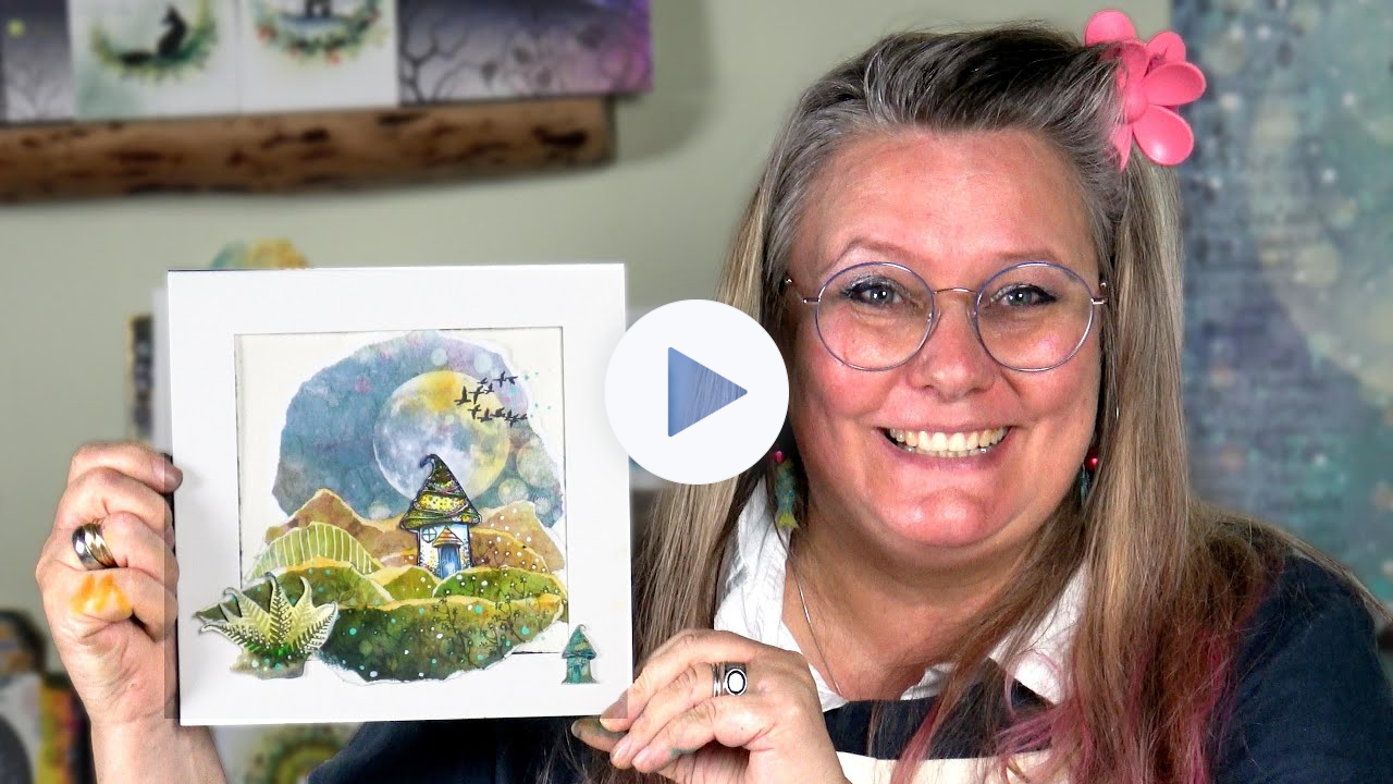 House Under the Moon by Emma-Jo Newton - A Lavinia Stamps Tutorial