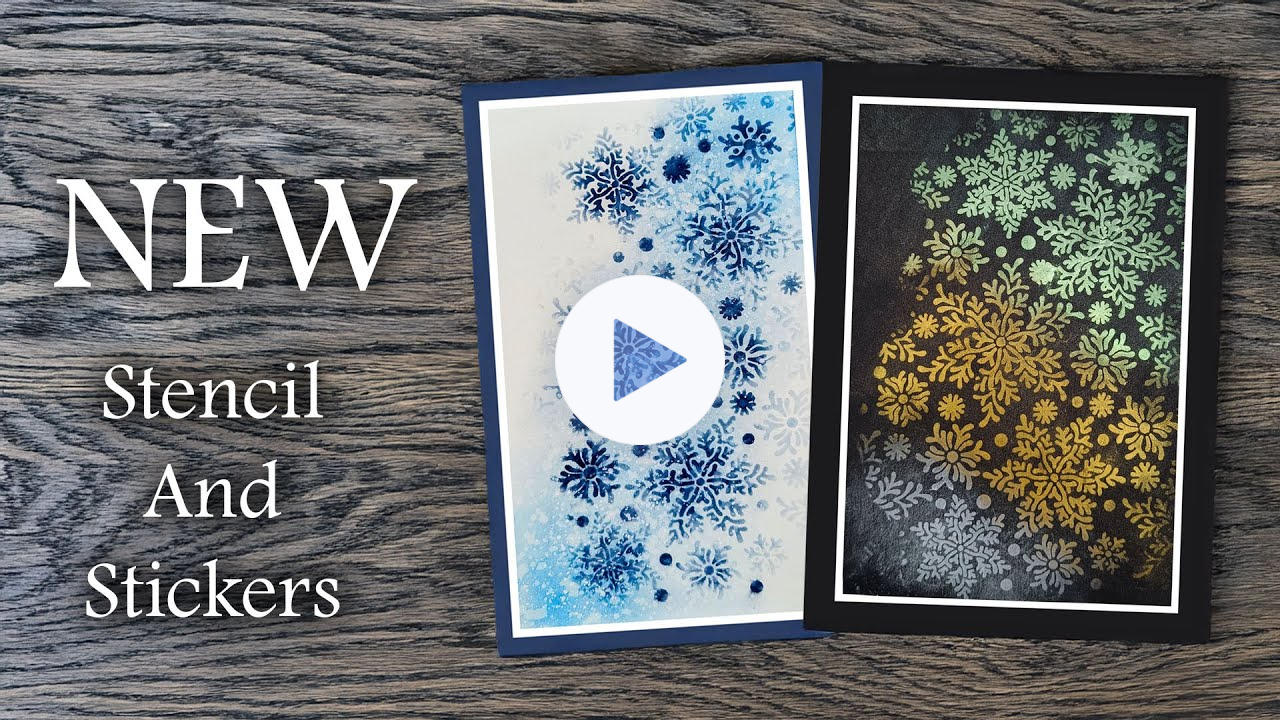 NEW Snowflakes Stencil and Stickers introduction and Quick Craft ✨