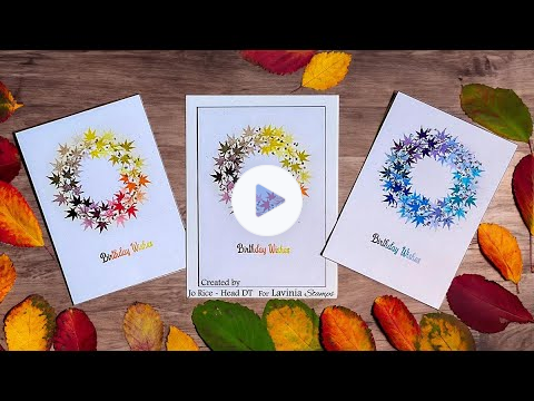 A Lovely Leafy Wreath by Jo Rice - A Lavinia Stamps Tutorial