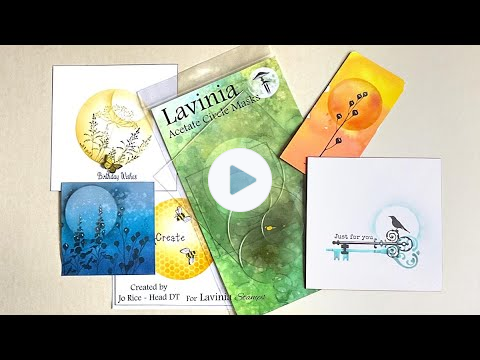 Lavinia Acetate Circle Masks by Jo Rice - A Lavinia Stamps Tutorial