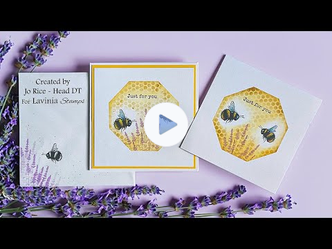 Honeycomb Bumble and Hum by Jo Rice - A Lavinia Stamps Tutorial