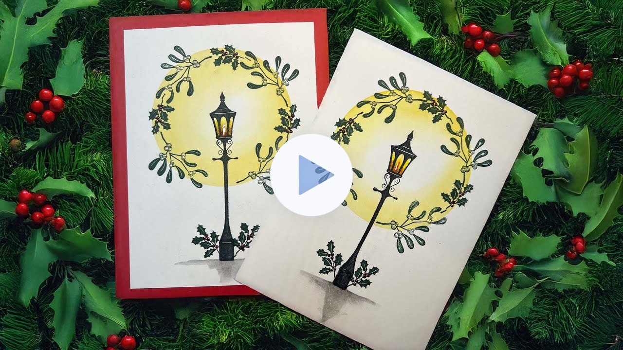 How to make a magical winter Wreath that goes with any card design ✨