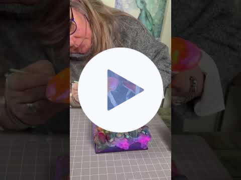 Bright Mushroom Box. #laviniastamps #FoamClay #MDFBox