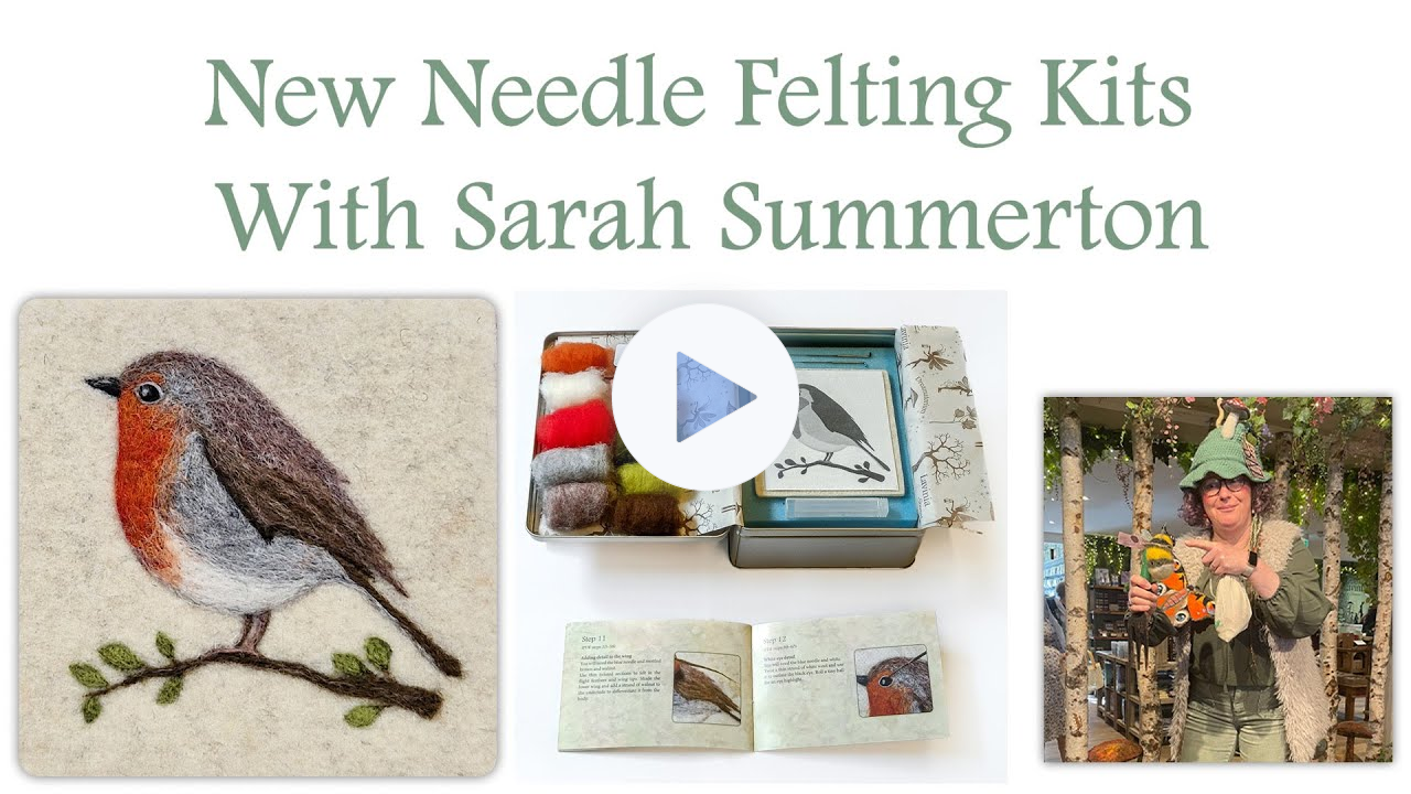 Quick Craft using New Lavinia Felting Kits - The Robin