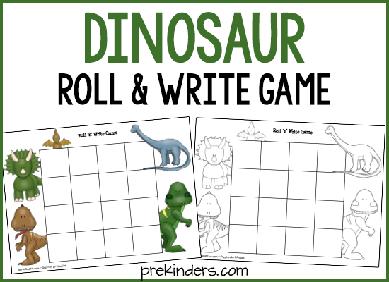 Dinosaur Roll & Write Game