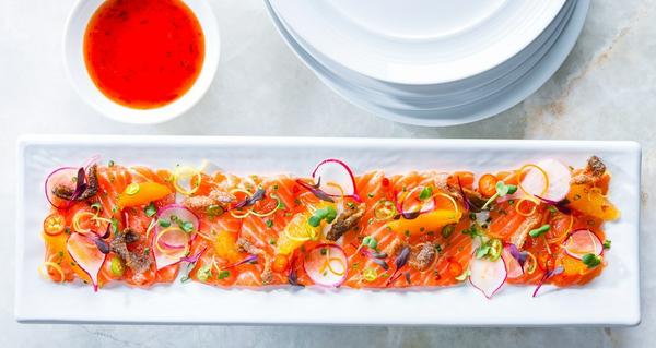 salmon crudo