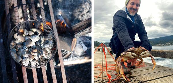 crabbing and clam smoking