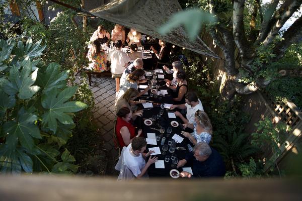 Swallow Tail supper club garden