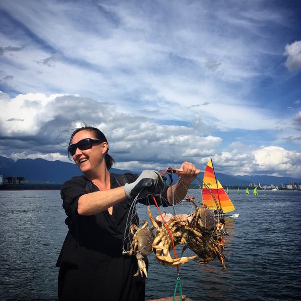 Crab catching