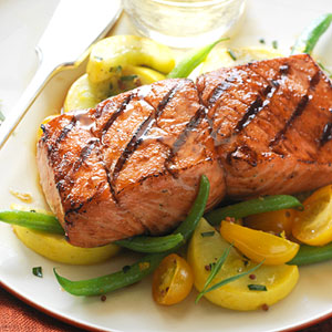 smoking salmon