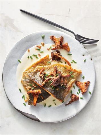 chanterelle and salmon