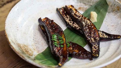 Miso grilled eggplant