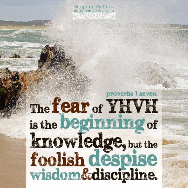 Proverbs 1:7