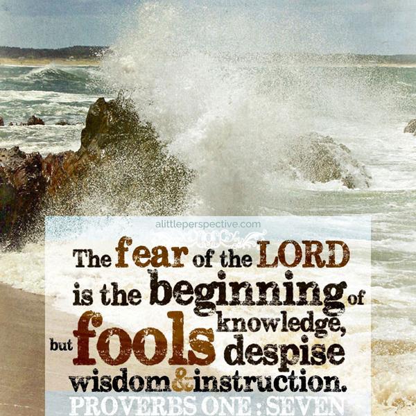 Proverbs 1:7