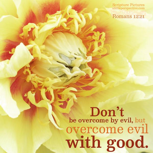 Romans 12:21, WEB