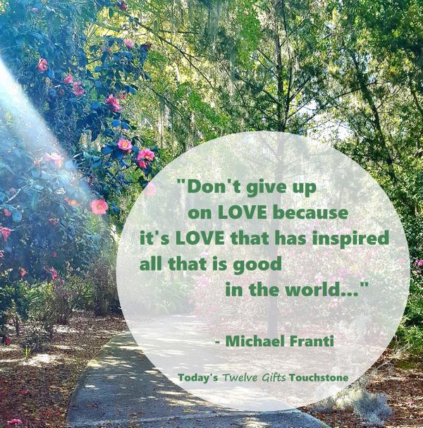 Don't give up on LOVE, says Michael Franti