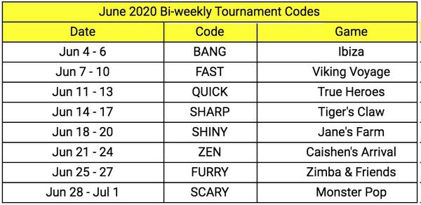 Drake Tournament Codes