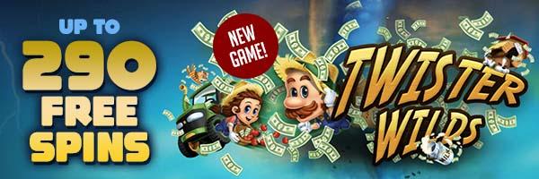 290 Free Spins - Twister Wilds