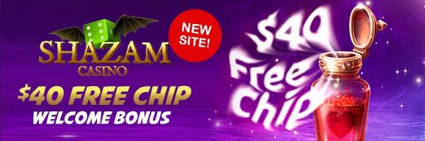 Shazam - $40 Free Welcome Chip