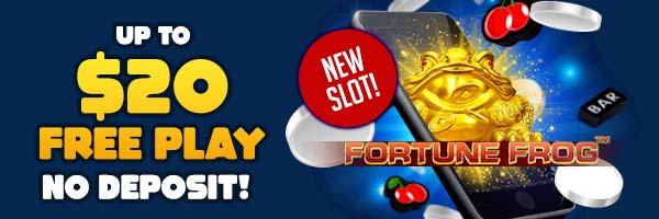 up to $20 Free Chip - Fortune Frog