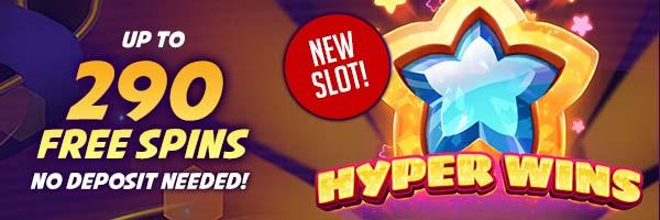 290 Free Spins - Hyperwins