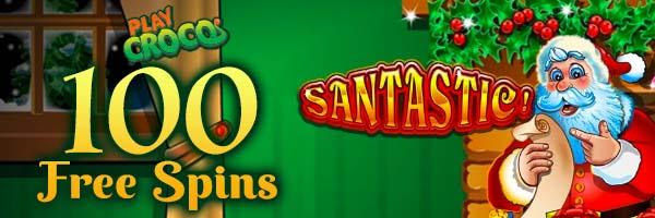 100 Free Spins on Santastic