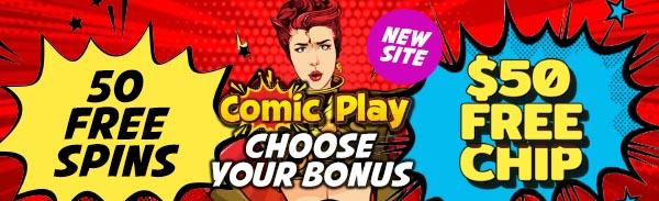 ComicPlay - $50 or 50 Spins