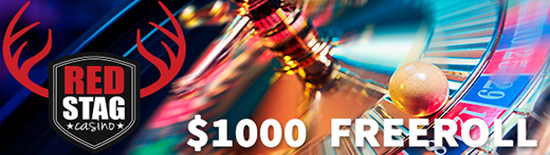 1000 USD Roulette Freeroll at Red Stag