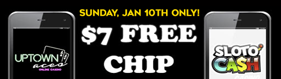 $7 Mobile Chip - Slotocash Uptown Aces