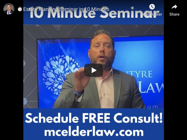 Estate Planning Seminar in 10 Minutes