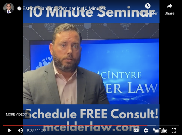 Estate Planning Seminar in 10 Minutes