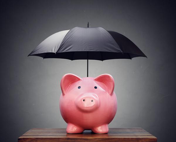 Piggy Bank with Umbrella