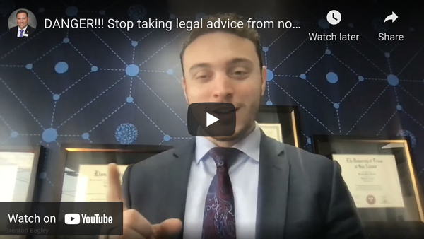 DANGER!!! Stop taking legal advice from non-lawyers.