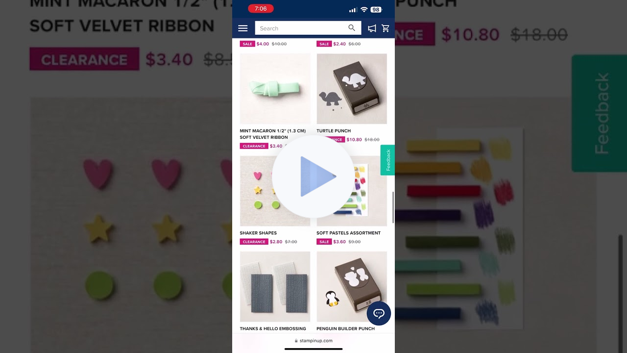 Clearance rack Refresh Sept 2023