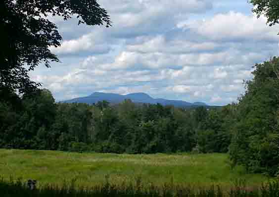 Greylock Mountain viewed from Herman Melville's porch