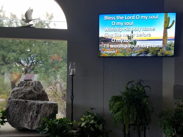 New AV monitor wall mounted on July 24