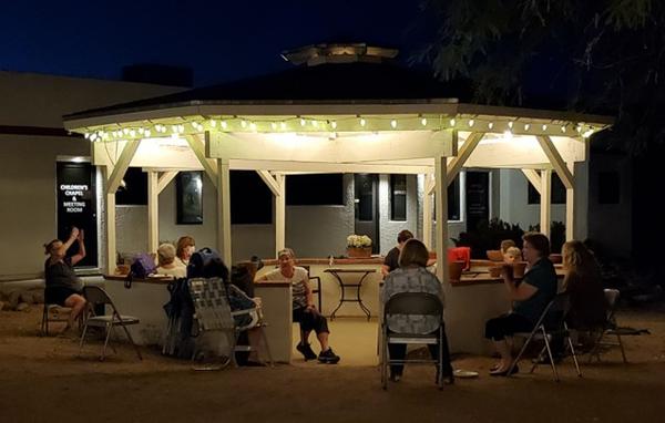 New lighting in gazebo